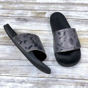 Adidas Floral Slides Size 10